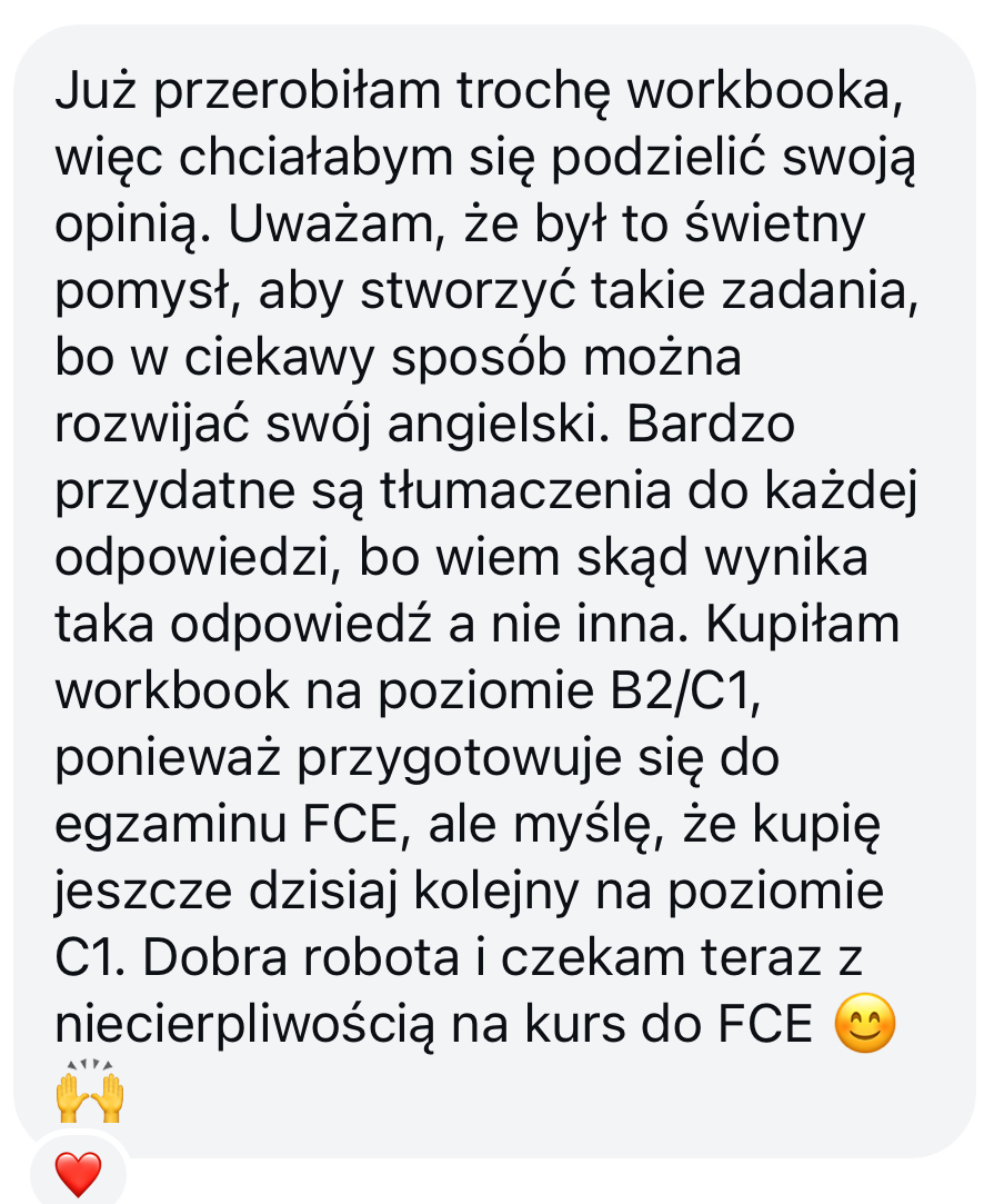 WORKBOOKI ZMIENIAM ZDANIA