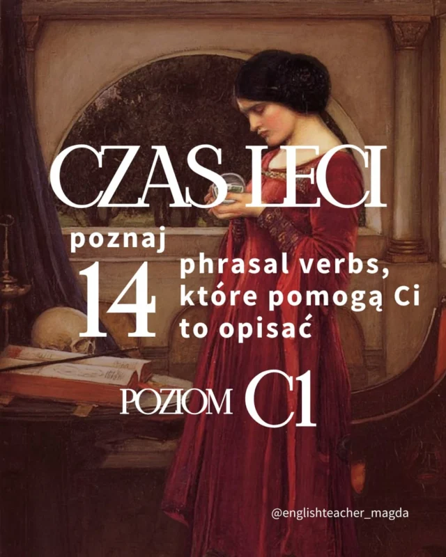 📌 [Zapisz ten post]

Jak to się stało, że już jest maj? 🫣🌸 Przecież dopiero co świętowaliśmy początek nowego roku!

W tej karuzeli mam dla Ciebie mini-lekcję phrasal verbs, które pomogą Ci opisać nieubłagany upływ czasu ⌛️

Który phrasal wybierasz dziś do nauki?

#angielski #naukaangielskiego #językangielski