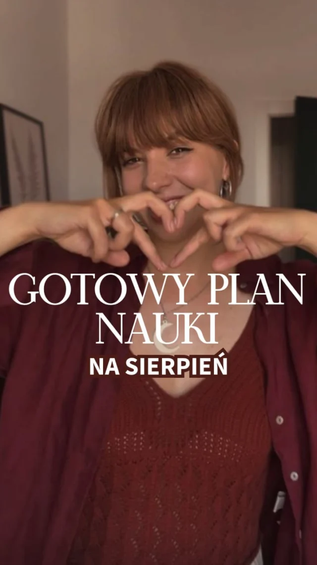 Zostaw komentarz 👉PLAN👈 i zdobądź swój gotowy plan nauki na sierpień! 🗒⚡️

Dzięki niemu codziennie będziesz:
✨ mieć kontakt z językiem
✨ rozwijać wszystkie umiejętności językowe
✨ wiedzieć konkretnie co masz robić, aby osiągnąć cel 👉 angielski na poziomie C1

W Kalendarzu Angielskiego znajdziesz wybrane przeze mnie artykuły, filmiki oraz propozycje tematów do mówienia, pisania, poszerzania słownictwa i gramatyki

I to wszystko za całe 0 zł 💸

Zdobądź Kalendarz i bądź z każdym dniem coraz bardziej dumny/a ze swoich umiejętności 🤎

#angielski #naukaangielskiego #językangielski