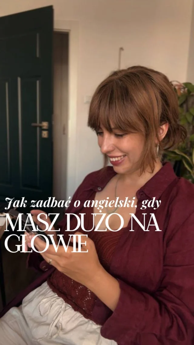 W końcu sposób na naukę angielskiego, który zmieścisz w swoim wypełnionym kalendarzu! 📆📔✨

Użyj kodu 🌈MAGDA10🌈 aby otrzymać 10% zniżki przy zakupie kursu Everyday English!

[marka własna] @angielski.napoziomie

#angielski #naukaangielskiego #językangielski #słownictwo #słówkaangielskie